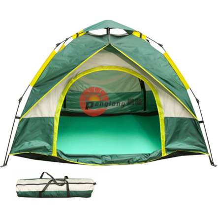 PL-CT-01 Two-door two-window silver-coated Automatic Camping Tent